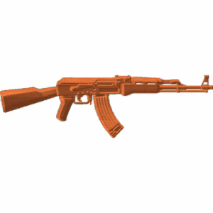 AK47 Rifle Charging handle side